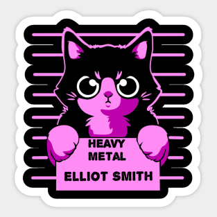 Elliot Smith cats Sticker